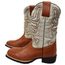 D Milton Ridgeland Mens Leather Comfortable Western Cowboy Boots