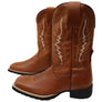 D Milton Meridan Mens Leather Comfortable Western Cowboy Boots