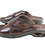 Pegada Jefferson Mens Leather Comfortable Slide Sandals Made In Brazil