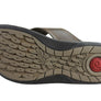 Pegada Villa Mens Leather Cushioned Thongs Sandals Made In Brazil