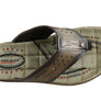 Pegada Phillip Mens Leather Cushioned Thongs Sandals Made In Brazil