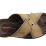 Pegada Jefferson Mens Leather Comfortable Slide Sandals Made In Brazil
