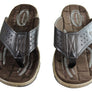 Pegada Phillip Mens Leather Cushioned Thongs Sandals Made In Brazil