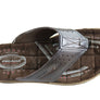 Pegada Phillip Mens Leather Cushioned Thongs Sandals Made In Brazil