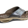 Pegada Phillip Mens Leather Cushioned Thongs Sandals Made In Brazil