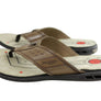 Pegada Villa Mens Leather Cushioned Thongs Sandals Made In Brazil
