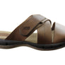 Itapua Max Mens Leather Comfortable Slides Sandals Made In Brazil