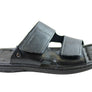 Pegada Fletcher Mens Cushioned Leather Slide Sandals Made In Brazil