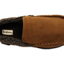 Dearfoam Mens Eli Microsuede Moccasin With Whipstitch Slippers