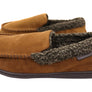 Dearfoam Mens Eli Microsuede Moccasin With Whipstitch Slippers