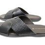 Savelli Henry Mens Comfortable Leather Slides Sandals Made In Brazil