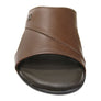 Savelli Banks Mens Comfortable Leather Slides Sandals Made In Brazil