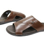 Savelli Banks Mens Comfortable Leather Slides Sandals Made In Brazil