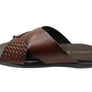 Savelli Henry Mens Comfortable Leather Slides Sandals Made In Brazil