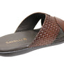 Savelli Henry Mens Comfortable Leather Slides Sandals Made In Brazil