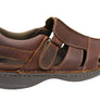 Slatters Ayr II Mens Leather Comfortable Closed Toe Sandals Shoes