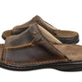 Slatters Tonga Mens Comfortable Leather Slides Sandals