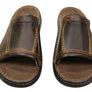 Slatters Tonga Mens Comfortable Leather Slides Sandals