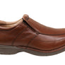 Slatters Lismore Mens Leather Extra Wide Fit Comfortable Slip On Shoes