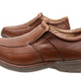 Slatters Lismore Mens Leather Extra Wide Fit Comfortable Slip On Shoes
