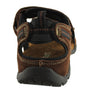Slatters Broome II Mens Comfort Leather Sandals With Adjustable Straps