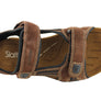 Slatters Broome II Mens Comfort Leather Sandals With Adjustable Straps