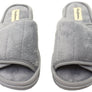 Dearfoams Mens Comfortable Collin Terry Adjustable Slide Slippers