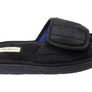 Dearfoams Mens Comfortable Collin Terry Adjustable Slide Slippers