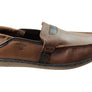 Pegada Bevan Mens Comfortable Leather Loafers Shoes Made In Brazil