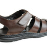 Savelli Kain Mens Leather Comfortable Cushioned Sandals Made In Brazil
