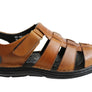 Savelli Kain Mens Leather Comfortable Cushioned Sandals Made In Brazil