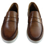 Savelli Nimble Mens Comfortable Cushioned Leather Casual Loafer Shoes