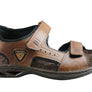 Pegada Thompson Mens Leather Comfort Cushioned Sandals Made In Brazil
