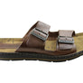 Pegada Lancester Mens Leather Comfortable Slide Sandals Made In Brazil