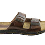 Pegada Lancester Mens Leather Comfortable Slide Sandals Made In Brazil