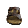 Pegada Lancester Mens Leather Comfortable Slide Sandals Made In Brazil