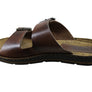 Pegada Lancester Mens Leather Comfortable Slide Sandals Made In Brazil
