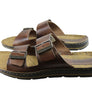Pegada Lancester Mens Leather Comfortable Slide Sandals Made In Brazil
