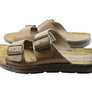 Pegada Lancester Mens Leather Comfortable Slide Sandals Made In Brazil