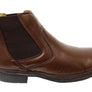 Savelli Liam Mens Comfort Leather Chelsea Dress Boots Made In Brazil