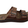 Pegada Lancester Mens Leather Comfortable Slide Sandals Made In Brazil