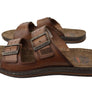 Pegada Lancester Mens Leather Comfortable Slide Sandals Made In Brazil