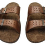 Pegada Lancester Mens Leather Comfortable Slide Sandals Made In Brazil