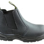 Munka Unisex Bull Slip On Comfortable Leather Steel Cap Boots