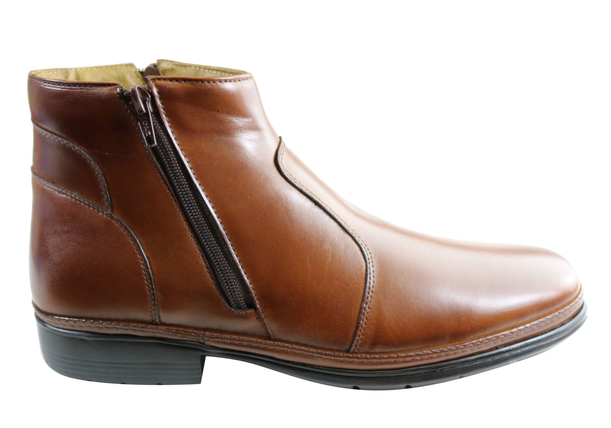 Mens leather dress outlet boots australia