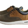 Ferricelli Burke Mens Leather Lace Up Casual Shoes Made In Brazil