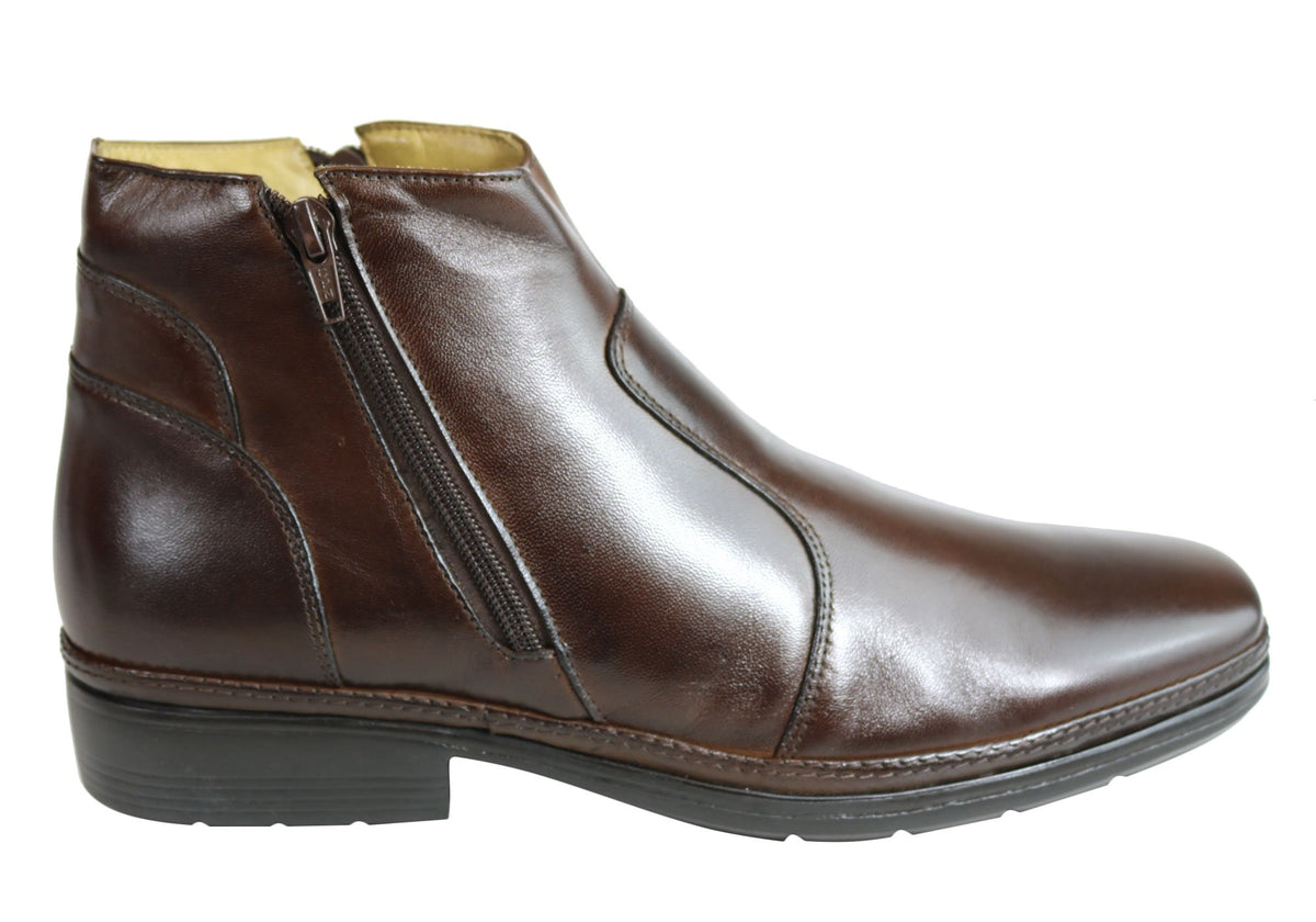 Mens leather sale dress boots australia