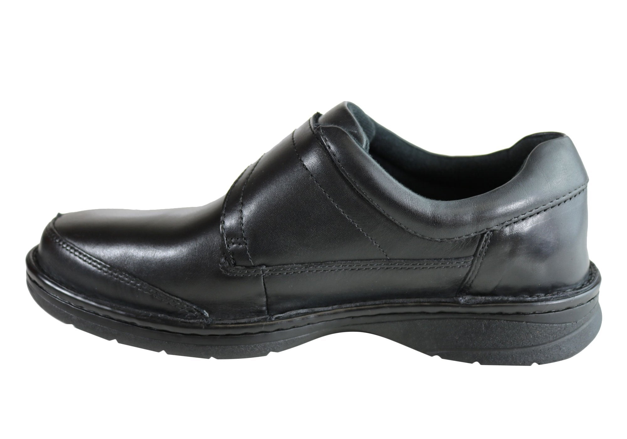 Slatters Axease Mens Wide Fit Adjustable Strap Comfort Walking Shoes