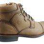 Ferricelli Ryan Mens Leather Lace Up Boots Made In Brazil