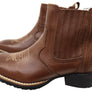 D Milton Ace Mens Leather Comfortable Western Cowboy Chelsea Boots